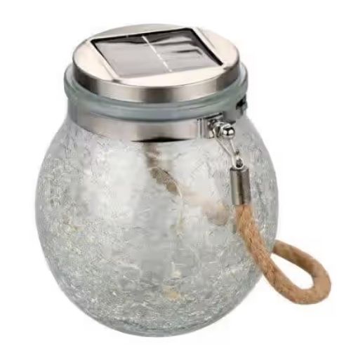 Leisurequip Lantern Crackle Glass