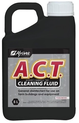 Afrivet A.C.T Cleaning Fluid Conecentrate 5Lt