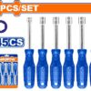 Screw Driver Set Nut 45cs 6-Piece