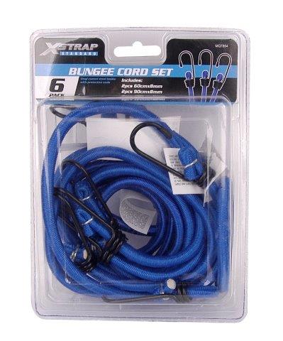 Motoquip Standard Bungee Cord Tie Down Combo Pack 8mm