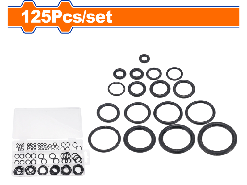 Wadfow O-Ring Assortment Kit 125-Piece