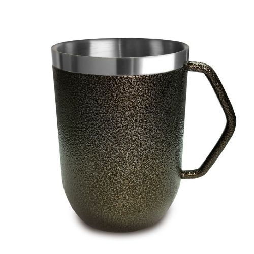 Leisurequip Double Walled Mug Hammertone Brown