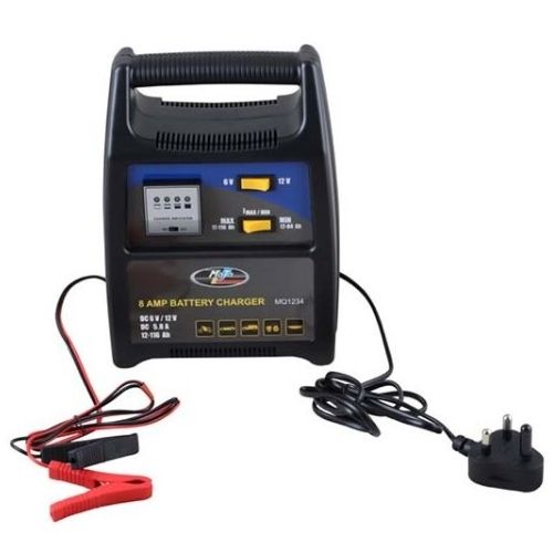 Motoquip 8A 6V/12V Battery Charger