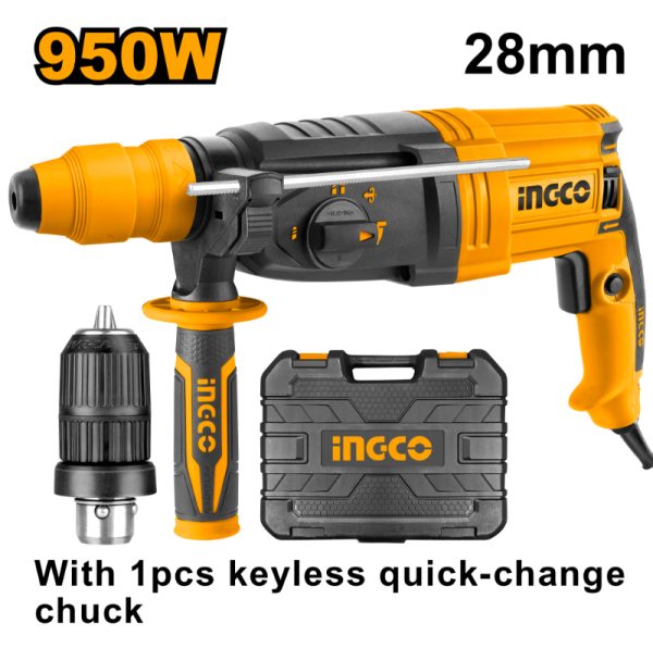 Ingco Rotary Hammer Drill 800W 26mm BMC