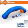Wadfow Plaster Trowel Teeth 10X6mm, 230X100mm