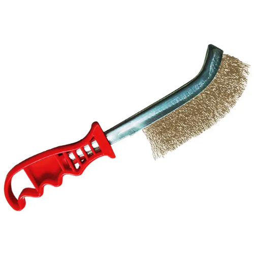 Bulldog Wire Hand Brush, Brass-Coated