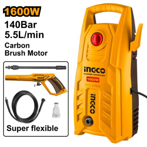 Ingco High Pressure Washer 140 Bar 1600W