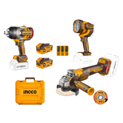 Ingco 3 In 1 Combo Kit 20V PS