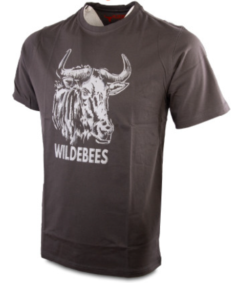 Wildebees Mens Casual Raised Silhouette Wildebees T-Shirt Gr
