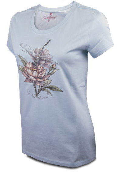 Wildebees Ladies Dewkist Casual Short Sleeve Flying Lotus T-