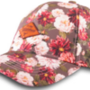 Wildebees Cap Text Rose Ladies Vintage Berry Floral