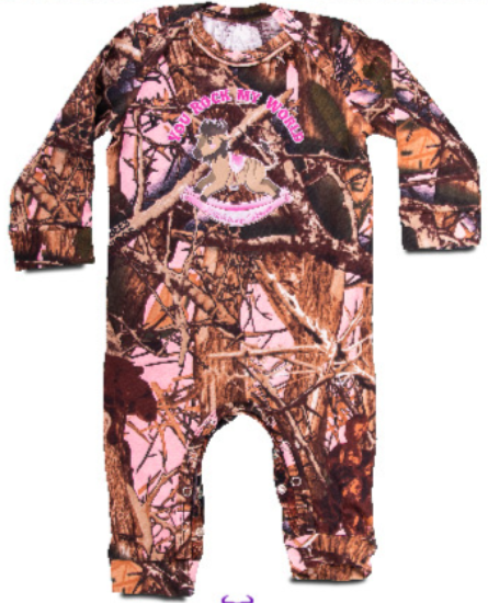 Wildebees Sekelbos Camo Long Sleeve Full Infant Girls Babygr