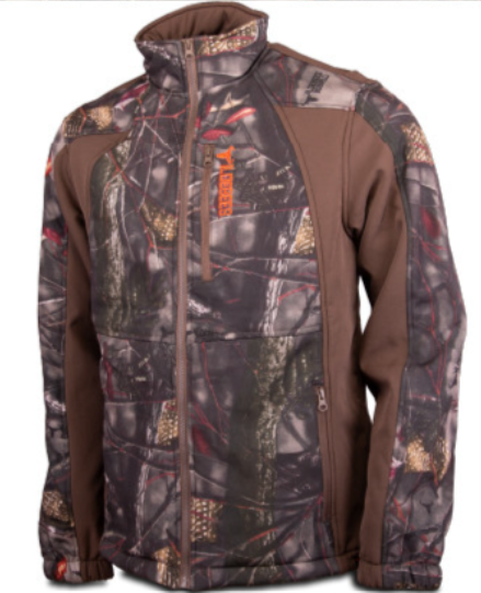 Wildebees Bosveld Camo Tech Teddy Bonded Mens Softshell Jack