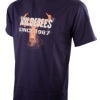 Wildebees Mens Casual Short Sleeve Scattered Logo T-Shirt Gr