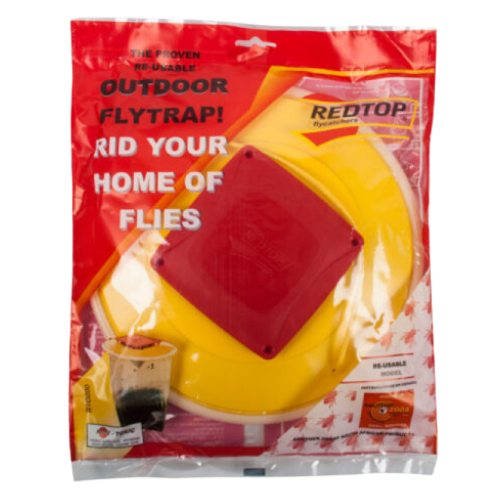Red Top Reusable Fly Catcher
