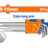 Wadfow Allen Key Hex X Long Set Cr-V 1,5mm-10mm 9pcs