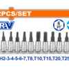 Wadfow Socket Bit Set Cr-V 1/4" 12-Piece
