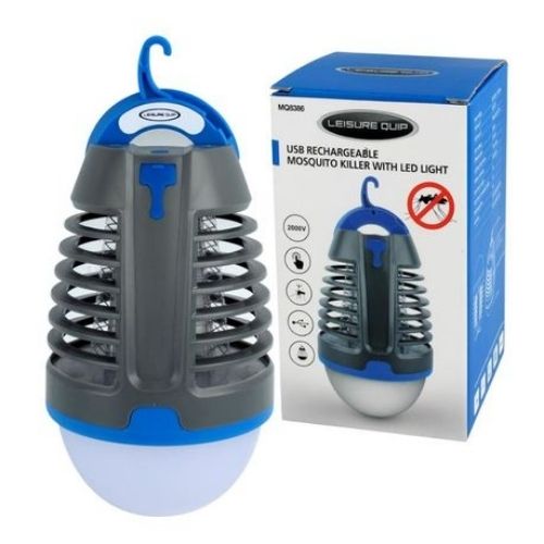 Motoquip USB Rechargeable Mosquito Killer with LED Light