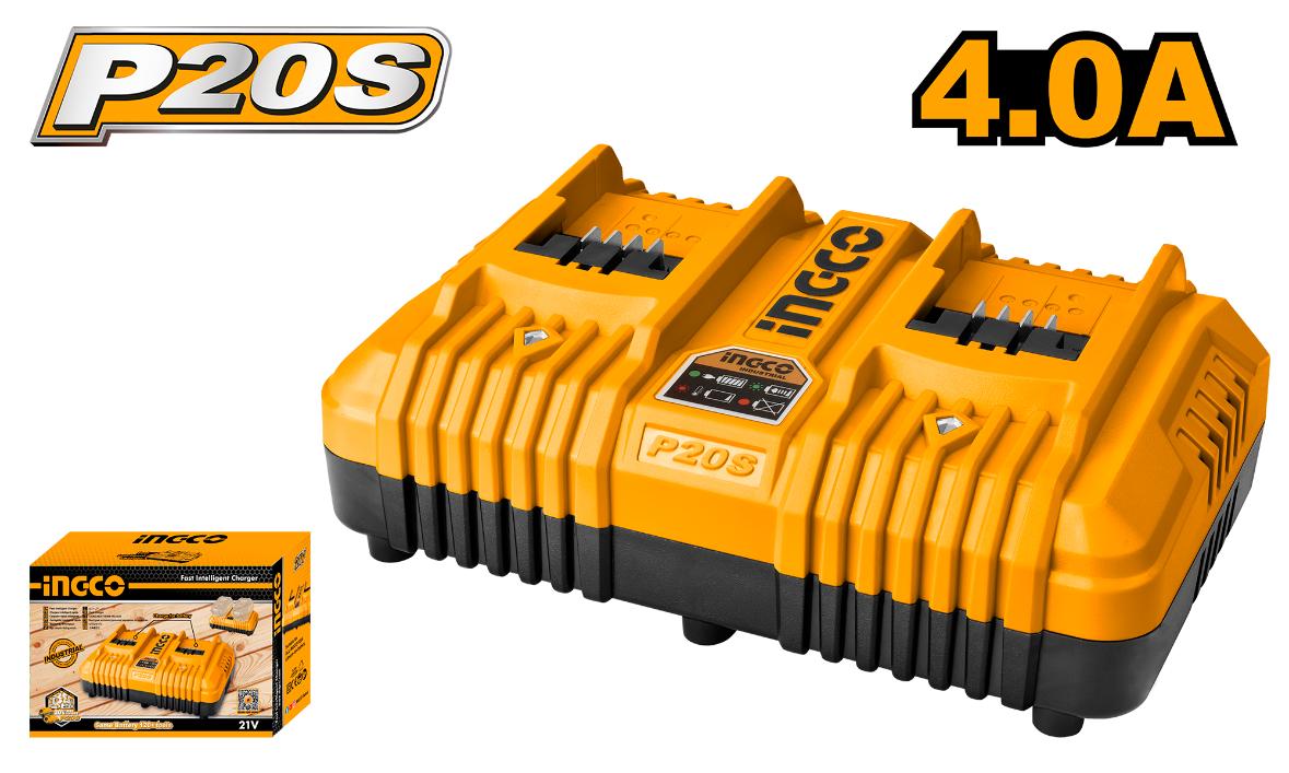 Ingco Dual Fast Charger 20V PS