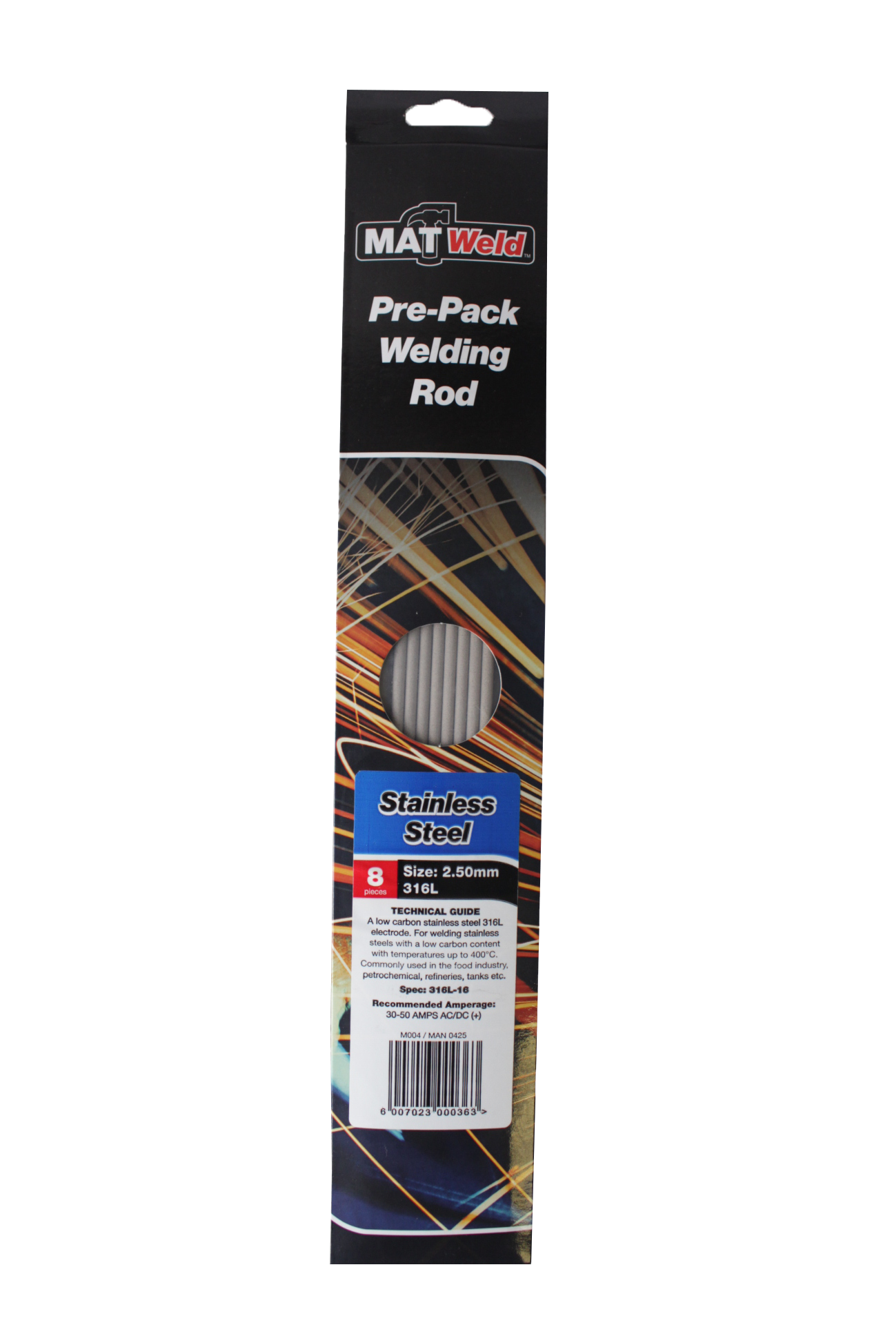 Matweld Welding Rods S/Steel 2.5mm M004