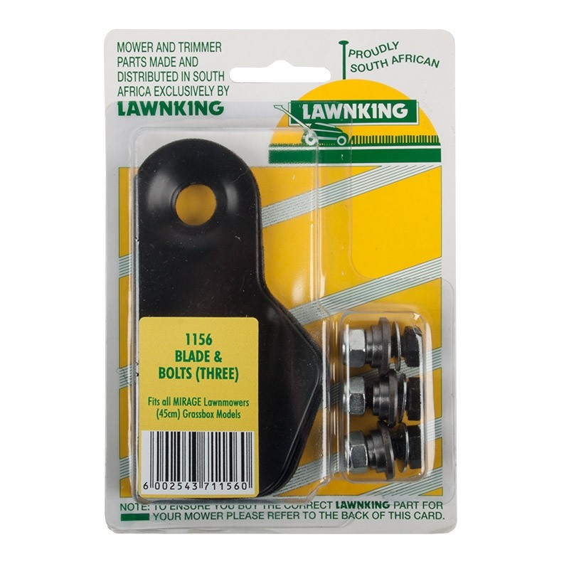 Lawnmower Blade & Bolt 3 Mirage Ninj