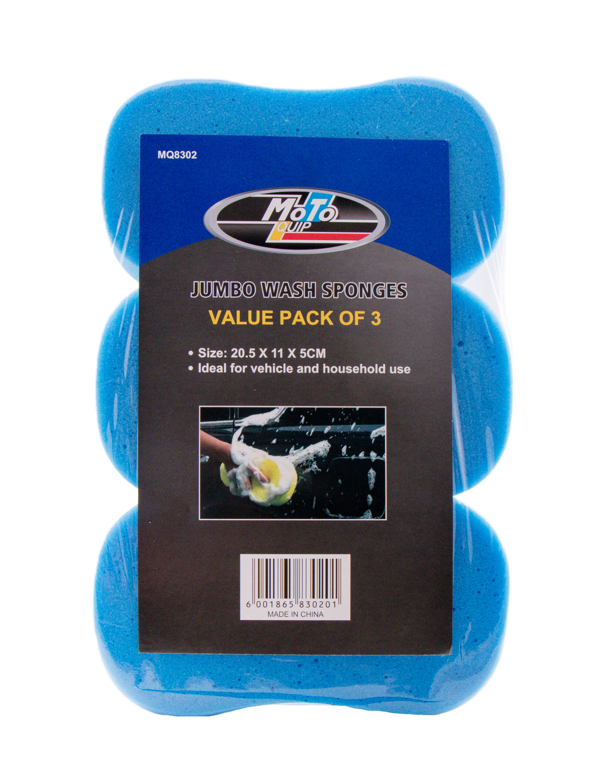 Motoquip Jumbo Wash Sponge 3-Pack