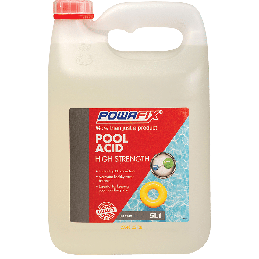 Powafix Hydrochloric Pool Acid 5Lt