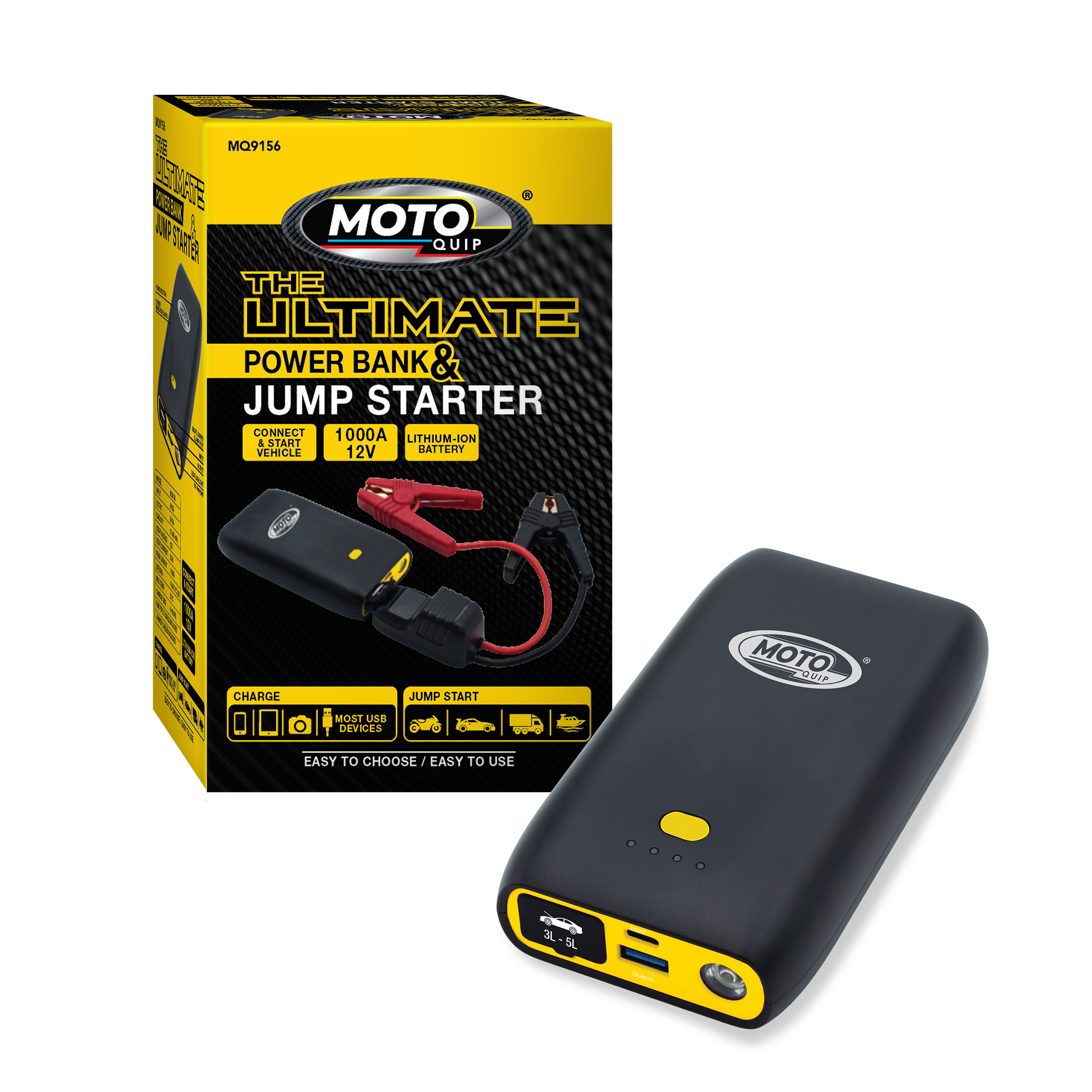 Motoquip Battery Jump Starter Power Bank