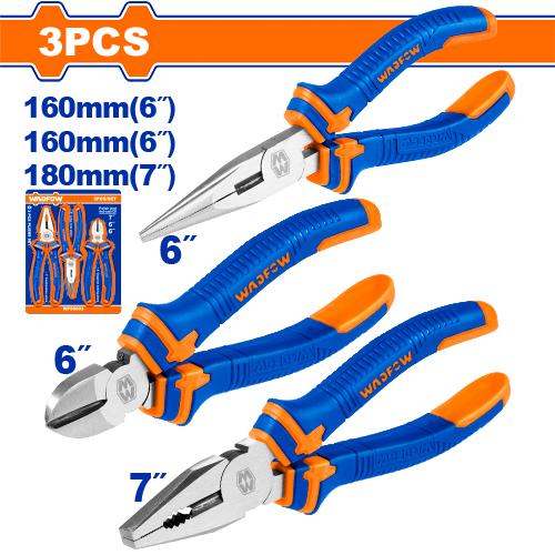 Wadfow Plier Set 160mm 3-Piece