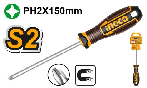 Ingco PH Screwdriver S2 2x150mm Magnetic