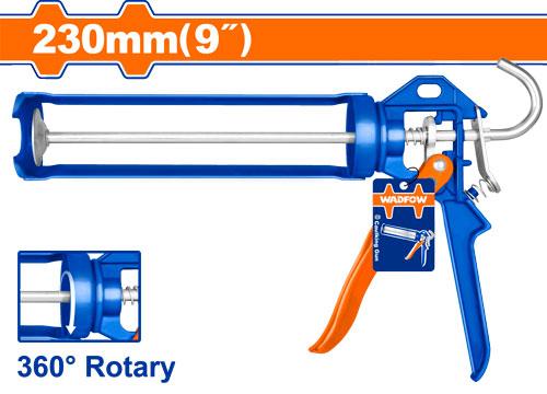 Wadfow Aluminium Rotary Function Caulking Gun 230mm