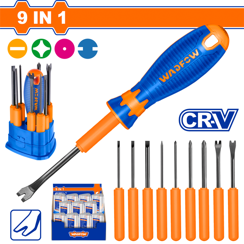 Screw Driver Set Inter Change Cr-V 10-Piece