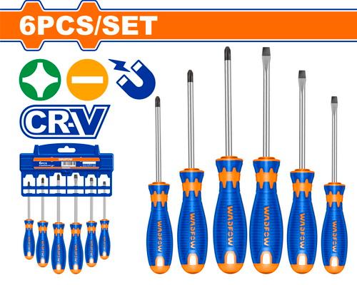 Screw Driver Set Mag Cr-V 6-Piece