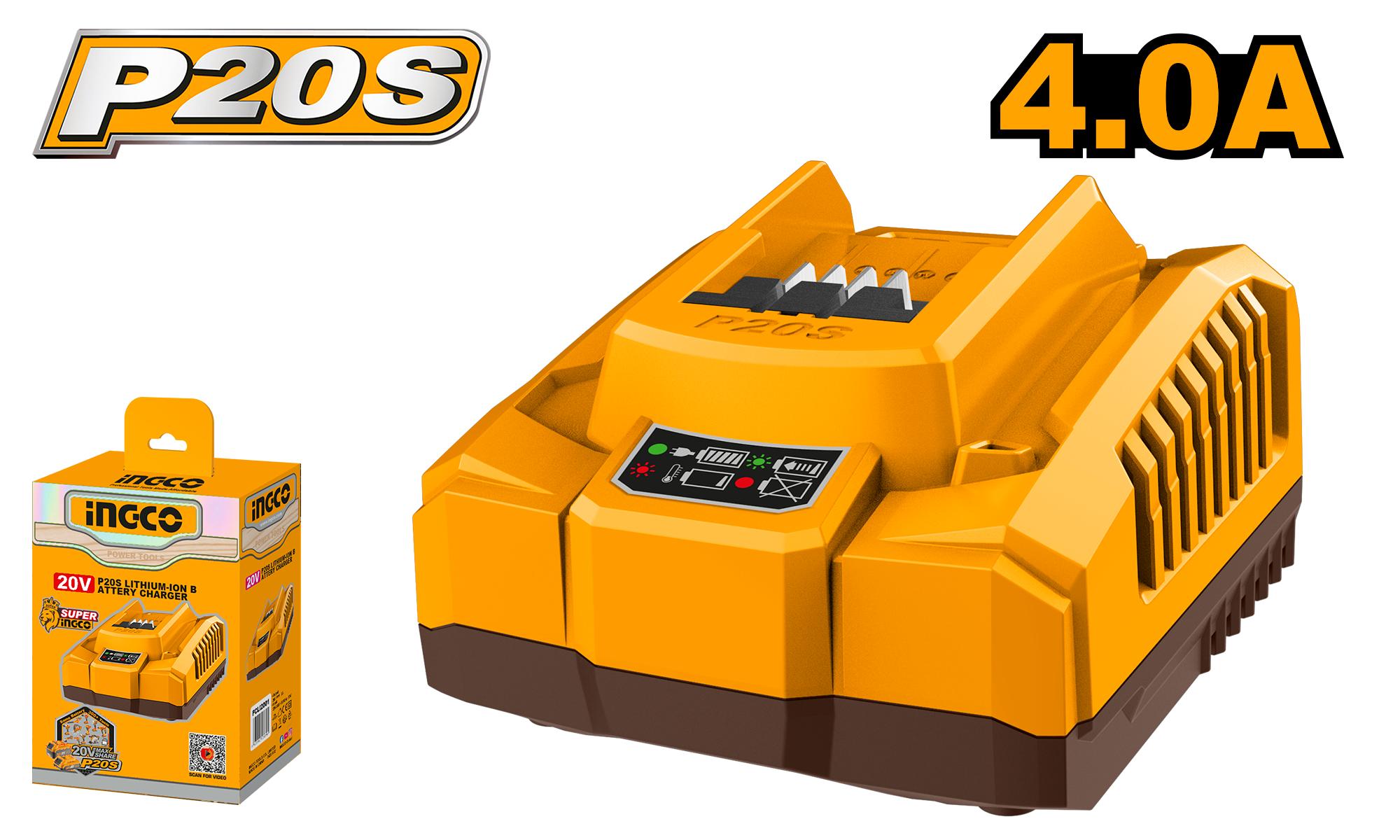 Ingco Cordless Fast Charger 20V PS
