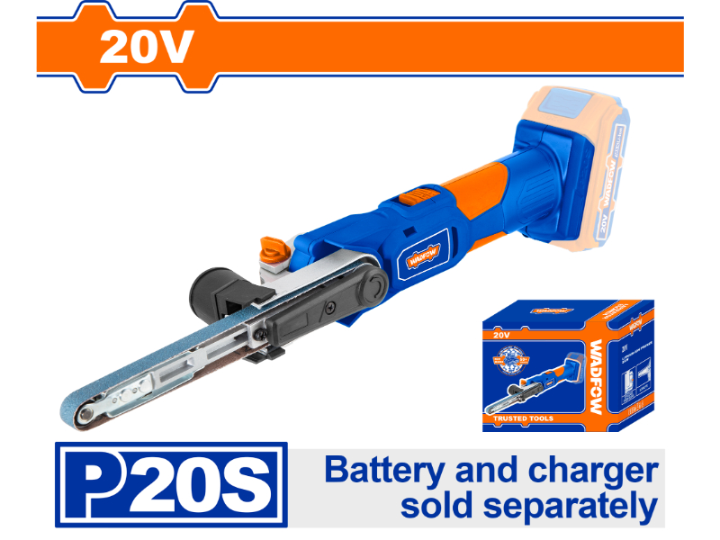 Wadfow Belt Sander Mini Cordless 20V PS