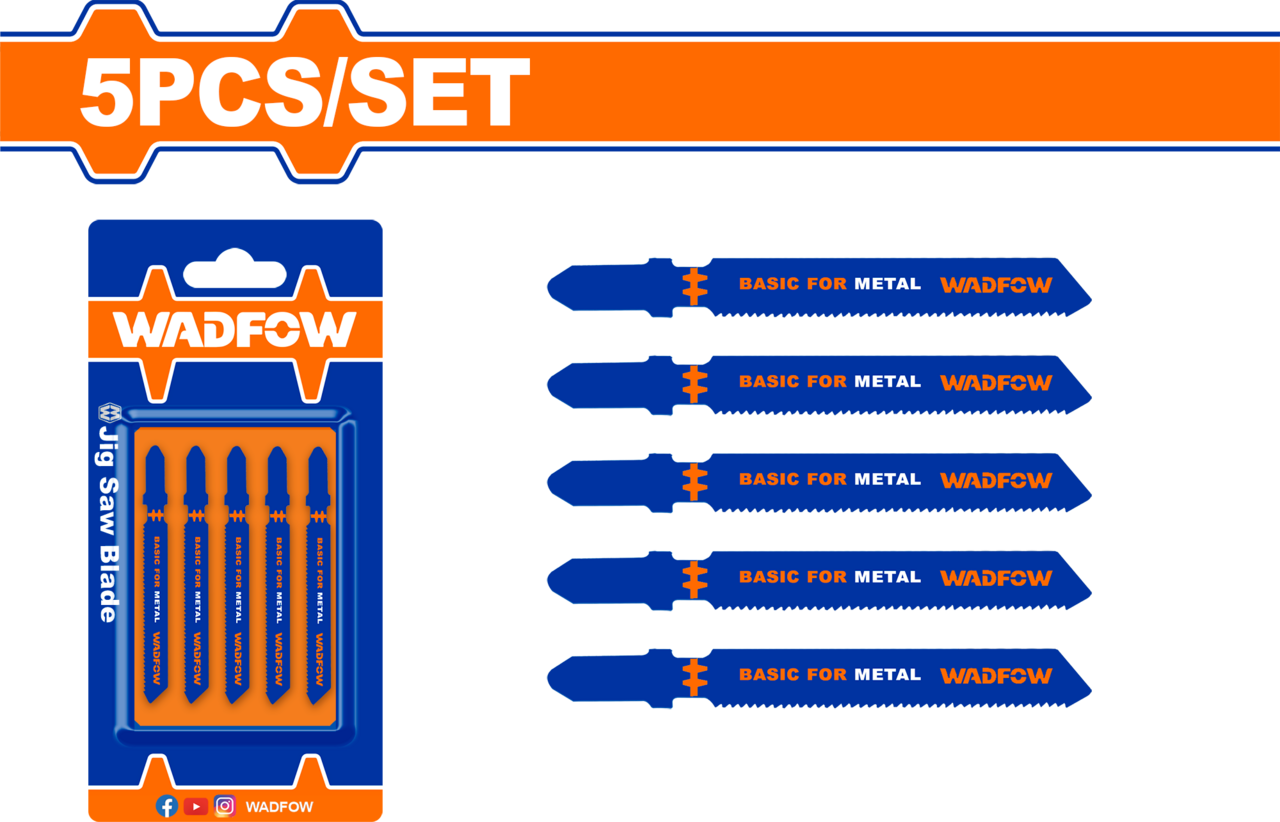 Wadfow Jig Saw Blade 5-Piece Group Wadfow