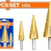 Wadfow Step Drill Set 3-Piece