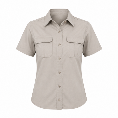 Vulcan Ladies Short Sleeve Stretch Bush Shirt Group