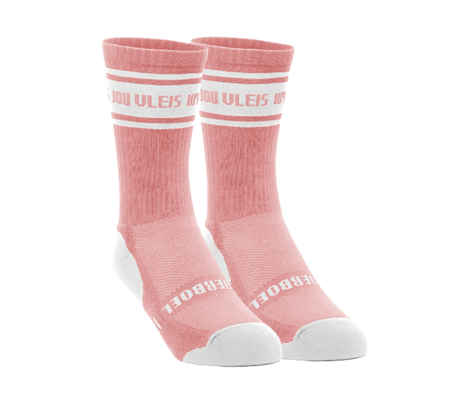 Boerboel Ladies Socks Long Outdoor Cotton Pink