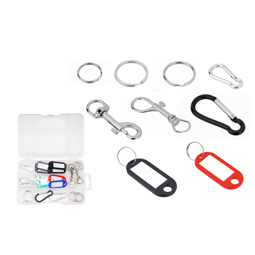 Wadfow Key Ring AcceSSories Acc Set 40pcs