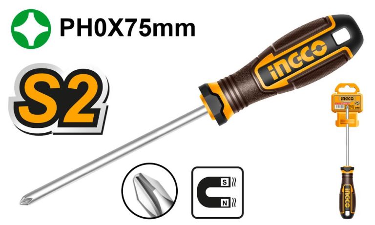 Ingco PH Screwdriver S2 0x75mm