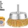 Ingco 50mm Wire Cup Brush with 6.35mm Shank