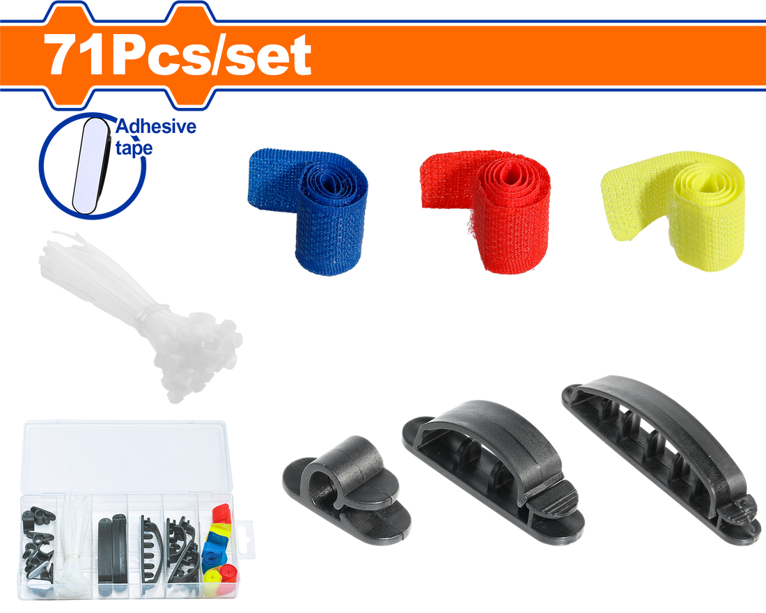 Wadfow Cable Manager Set 71-Piece