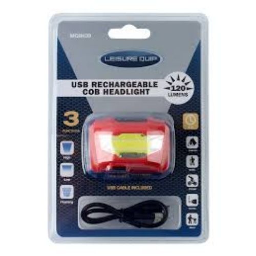 Leisrequip USB Rechargeable Headlamp 110 Lumens
