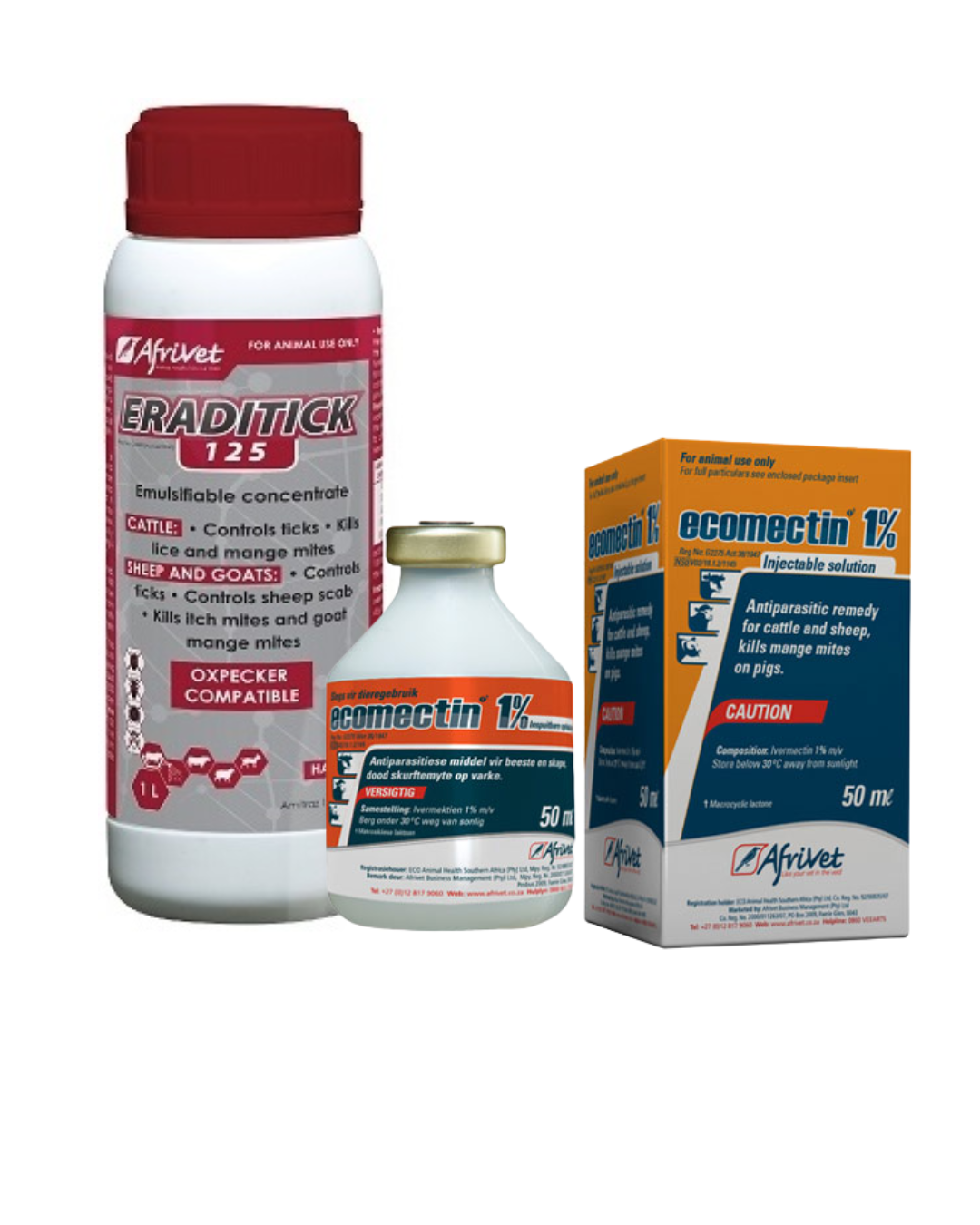Afrivet Eraditick 1Lt & Ecomectin 50ml Combo