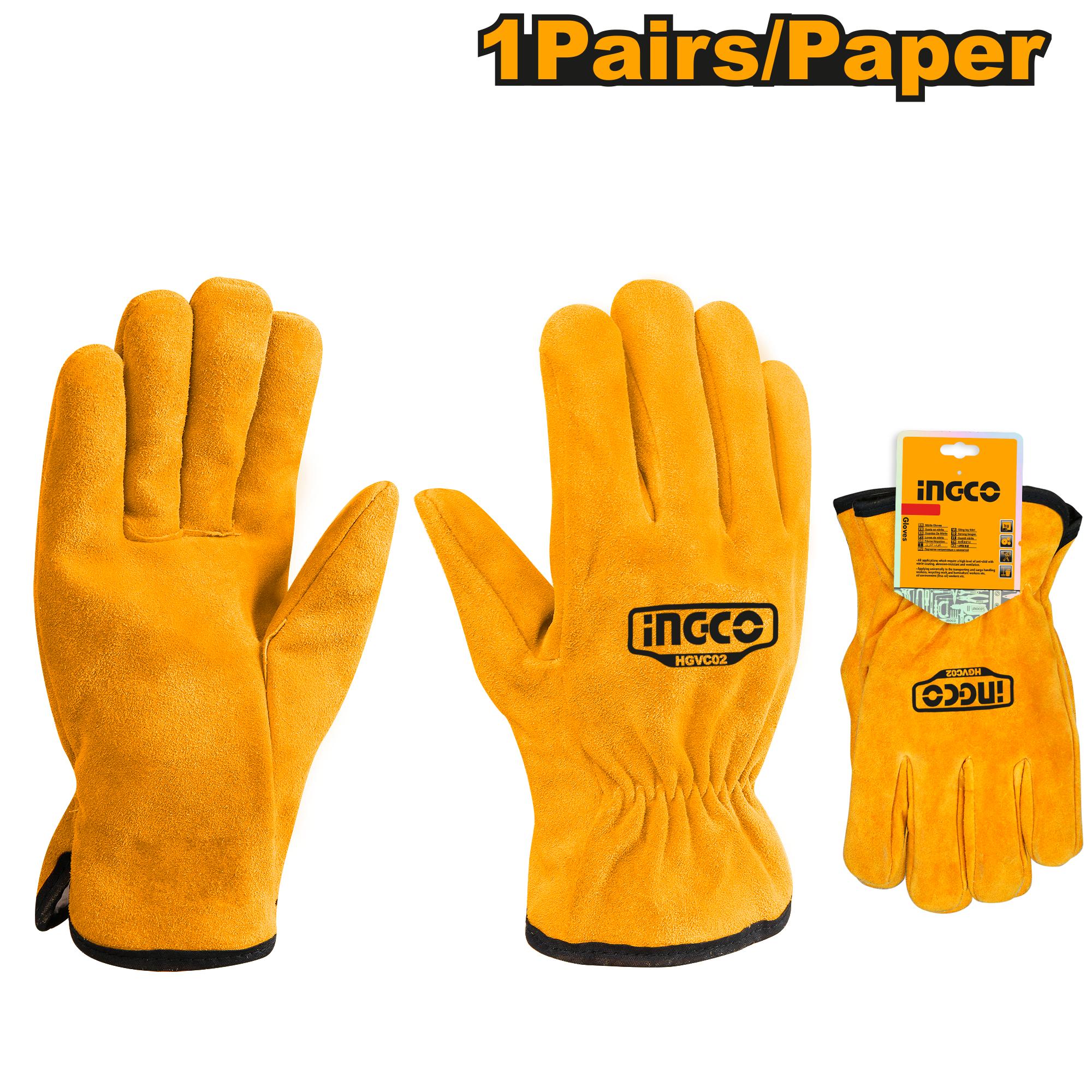 Ingco Glove Split Cow Leather 250mm