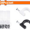 Wadfow Cable Clip Set 5-10mm 134-Piece