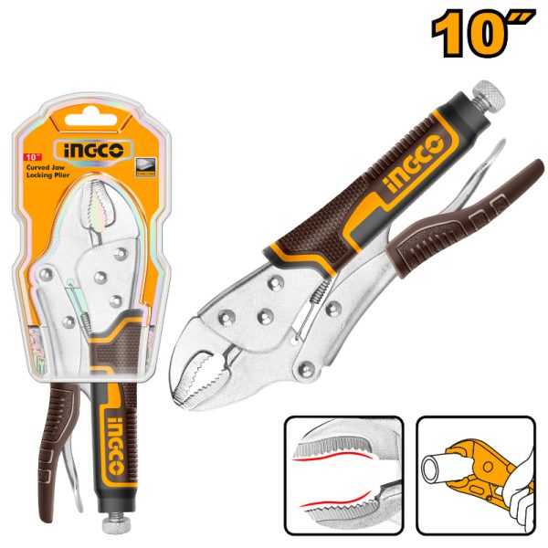 Ingco Curved Jaw Locking Plier 250mm