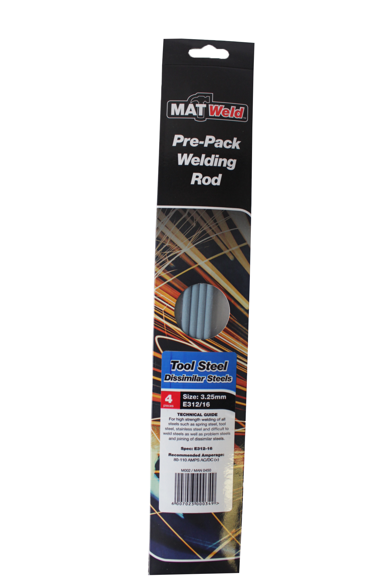 Matweld Welding Rods Tool Steel 3.2mm M002