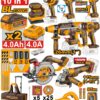 Ingco Industrial Combo 10 in 1 Piece 20V PS CL